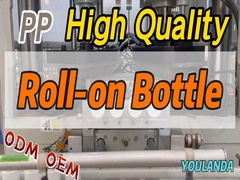 Botol roll-on plastik untuk produk perawatan pribadi Botol roll-on portabel PP