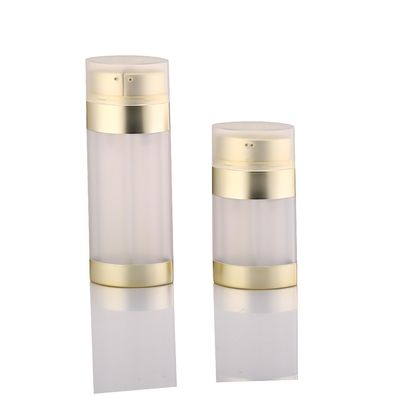 Beli Botol tanpa udara 30ml 60ml Double Chamber Plastik Kontainer Kosmetik ODM Botol Kosmetik Vakum online manufacture
