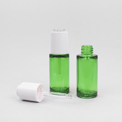 Beli Botol Dropper Kosmetik Hijau Transparan 30ml Untuk Minyak Esensial online manufacture