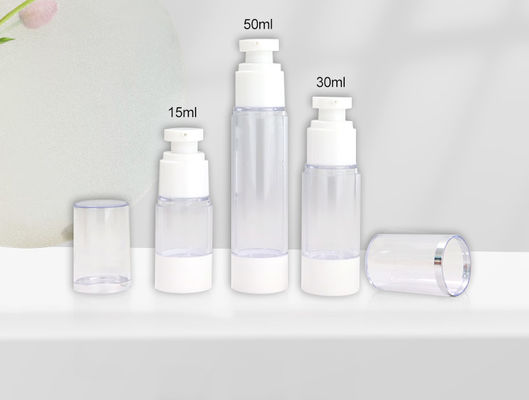 Botol Tanpa Udara Perawatan Kulit Botol Pompa Tanpa Udara 15ml 30ml 50ml Kemasan Berkelanjutan Untuk Produk Kecantikan