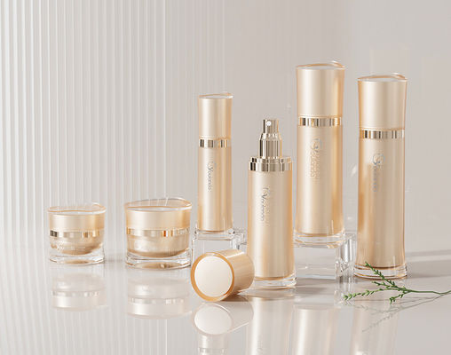 6pcs Luxury Acrylic Cosmetic Lotion Pump Bottle Set Dengan CreamContainer 30ml - 120ml