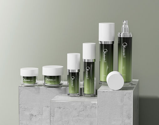 30ml 50ml 120ml Acrylic Facial Cream Jar And Lotion Bottle Set Botol Kemasan Kosmetik