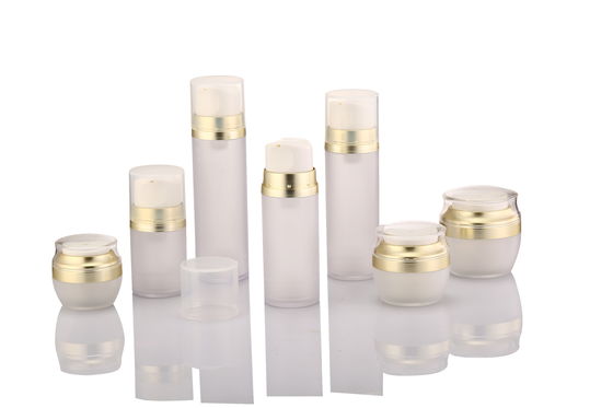 50ml hingga 150ml Lotion Frosted Airless Pump Bottle Empty Makeup Jars Untuk Shower Bottle