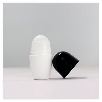 PP PE Hitam 50ml Botol Rol Minyak Hitam Botol Rol Kaca Untuk Deodorant Ramah Lingkungan