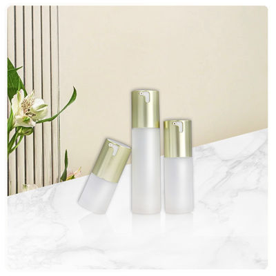 3pcs Lotion Pump Container Clear Airless Pump Bottle 15ml 30ml 50ml Untuk produk segar