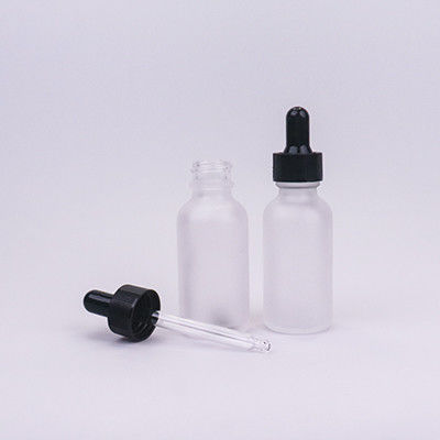 20/400 Botol Dropper Frosted Clear Empty Eye Botol Dropper Custom Botol Dropper Kaca Untuk Minyak Esensial