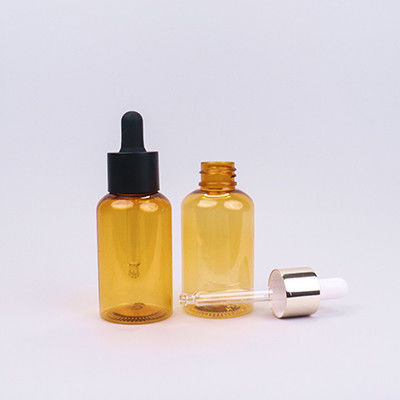 Amber PET Amber Kaca Eye Dropper Botol 60ml Untuk Menyalurkan Cairan Tepat Botol Dropper Kaca Mewah