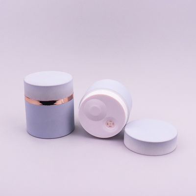 Botol Kosmetik Tanpa Udara Dengan Lapisan Karet 30g 50g Screw Cap Face Cream Container