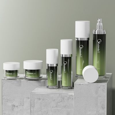 30ml 50ml 120ml Acrylic Facial Cream Jar And Lotion Bottle Set Botol Kemasan Kosmetik