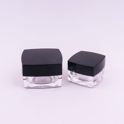 Square Acrylic Cosmetic Jars Untuk Anti Aging Eye Cream 15g 30g 50g Empty Cream Container