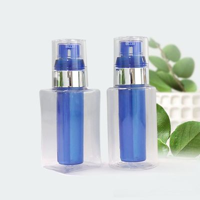 30ml 90ml Botol Pompa Lotion PETG Botol Lotion Plastik Dual Chamber