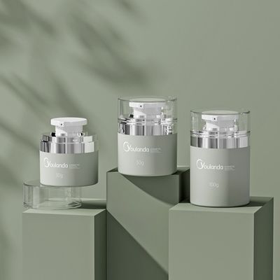 30ml 50ml 100ml Airless Cream Jar PP Airless PETG Cream Botol Estetika