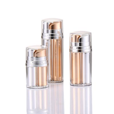 Botol Plastik Tanpa Udara Tabung Ganda Botol Pompa Tanpa Udara Botol Pencucian Kulit 10ml 20ml 30ml