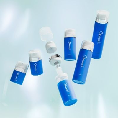 Botol Airless 30ml 50ml 80ml 00ml 150ml 200ml Botol Plastik Airless PP Set Botol Airless Dengan 10 Kepala Pompa