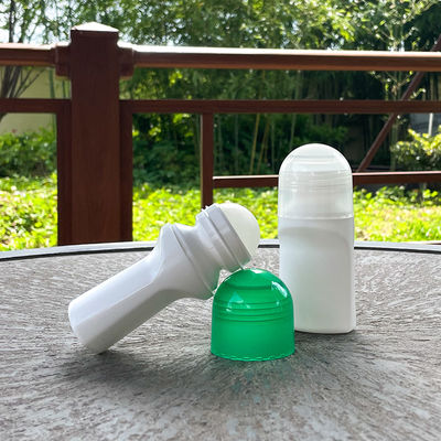 Wadah Deodoran Roller Datar 75ml Perawatan Kulit PP Plastik Kosmetik Botol Deodoran Roll On Bawah Lengan Botol Deodoran