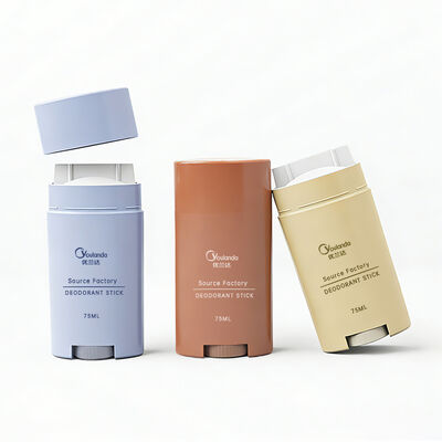 75g Deodoran Stik Wadah Kosmetik PP Kemasan Deodoran Kosong Kemasan Padat