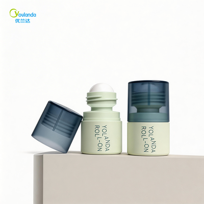 Botol Roll-On Silinder PP 20ml Baru - Bola Rol Isi Ulang untuk Krim Cair Serum Parfum Losion Tubuh - Sablon Kemasan Kosmetik